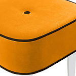 Квадратный мягкий пуф на белых ножках Winton Pouf Square варинант исполнения - 24 | Loft Concept в Краснодаре