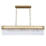 Люстра подвесная овальная со стеклянными трубками Длина 100 см Nembus варинант исполнения - 1 | Loft Concept в Краснодаре