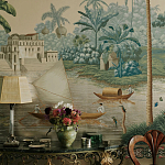 Обои ручная роспись River Scenes of Bengal Kolkata варинант исполнения - 5 | Loft Concept в Краснодаре