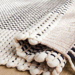 Ковер Woven from Wool с бахромой по краям варинант исполнения - 2 | Loft Concept в Краснодаре