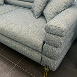 Дизайнерский Диван Lancaster Серо-голубое букле варинант исполнения - 2 | Loft Concept в Краснодаре