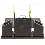 Настольный письменный набор из змеевика с часами Successful Leader варинант исполнения - 3 | Loft Concept в Краснодаре