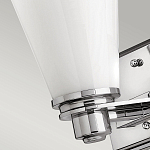 Бра для ванных комнат с белыми стеклянными конусными плафонами Hinkley варинант исполнения - 8 | Loft Concept в Краснодаре