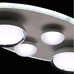 Потолочный светильник овальной формы белого цвета с 4-мя лампами Lunar Pebbles варинант исполнения - 9 | Loft Concept в Краснодаре