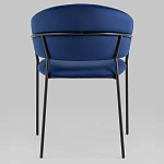 Стул в велюре синего цвета Horizon варинант исполнения - 4 | Loft Concept в Краснодаре
