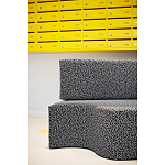 Дизайнерский модульный диван волнистой формы с цветным принтом Poltronova Superonda Sofa варинант исполнения - 19 | Loft Concept в Краснодаре