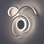 Бра белого цвета с изогнутыми световыми линиями и круглым основанием Luke Lampco Tracer Lamp варинант исполнения - 2 | Loft Concept в Краснодаре