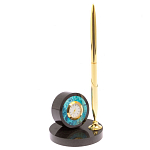 Часы настольные с ручкой из натурального камня Stone Clock варинант исполнения - 2 | Loft Concept в Краснодаре