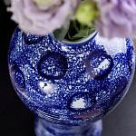 Ваза из фарфора сине-белого цвета Blue & White Ornament  варинант исполнения - 6 | Loft Concept в Краснодаре