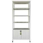 Стеллаж со стеклянными полками Elsa Dreams White варинант исполнения - 8 | Loft Concept в Краснодаре