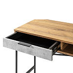 Стол рабочий в стиле лофт с ящиком и нишей для хранения Urban Style Space варинант исполнения - 3 | Loft Concept в Краснодаре