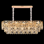 Люстра овальная каскадная с подвесками в форме колец Galaxy of Light варинант исполнения - 4 | Loft Concept в Краснодаре