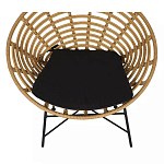 Стул круглый с ротанговым плетением Round Wicker Stool варинант исполнения - 5 | Loft Concept в Краснодаре