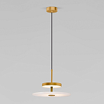 Светодиодный подвесной светильник латунь с мраморным рассеивателем варинант исполнения - 1 | Loft Concept в Краснодаре