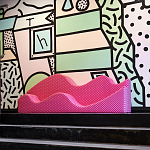 Дизайнерский модульный диван волнистой формы с цветным принтом Poltronova Superonda Sofa варинант исполнения - 13 | Loft Concept в Краснодаре