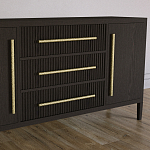 Буфет Primo с тремя ящиками и двумя фасадами Темный орех варинант исполнения - 3 | Loft Concept в Краснодаре