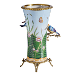 Ваза из фарфора с птицами на бронзовой ветке Garden of Eden варинант исполнения - 2 | Loft Concept в Краснодаре