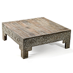 Кофейный стол Carved Сoffee table ручная резьба по дереву варинант исполнения - 4 | Loft Concept в Краснодаре