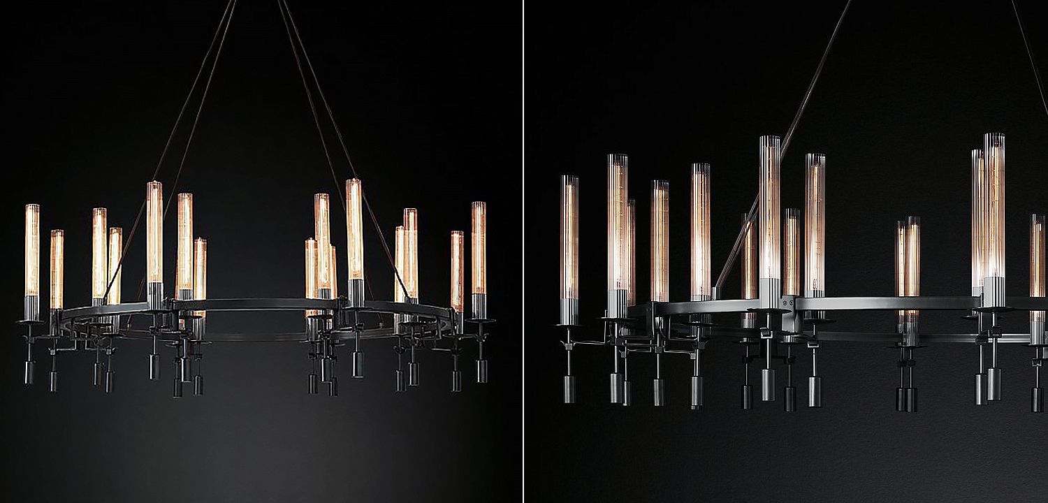 Люстра Restoration Hardware Fontanelle Chandelier black Люстра Restoration Hardware Fontanelle Chandelier black - Loft-Concept в Краснодаре