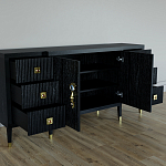 Большой Комод-буфет Elsa Dreams Black с ящиками варинант исполнения - 1 | Loft Concept в Краснодаре