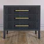 Тумба Primo  с тремя ящиками шпон Черный дуб варинант исполнения - 2 | Loft Concept в Краснодаре