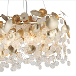 Люстра с декоративными подвесками из прозрачного стекла в форме монеток FAIRYTREE Light варинант исполнения - 5 | Loft Concept в Краснодаре