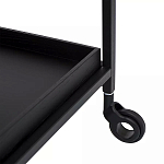 Тумба чёрная на колёсах Cabinet on Wheels варинант исполнения - 3 | Loft Concept в Краснодаре
