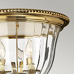 Потолочный светильник цвета латунь с прозрачным плафоном в форме чаши Hinkley варинант исполнения - 11 | Loft Concept в Краснодаре