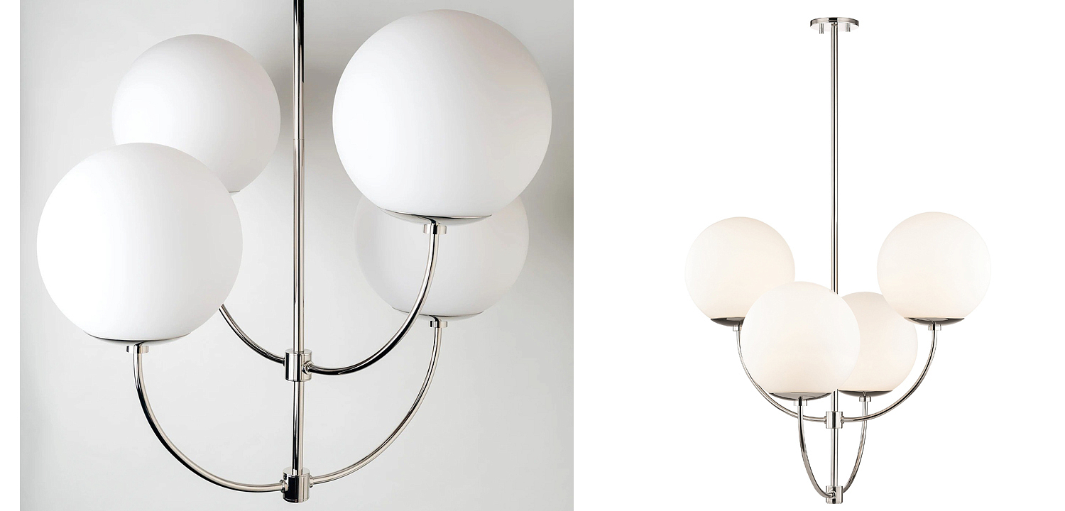 Люстра Breasal White Matte Balls Chandelier Chrome Люстра Breasal White Matte Balls Chandelier Chrome - Loft-Concept в Краснодаре