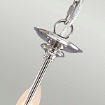 Люстра цвета никель с прозрачными стеклянными подвесками в форме капель Elstead Lighting варинант исполнения - 9 | Loft Concept в Краснодаре