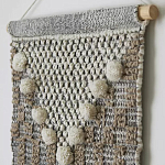 Панно из шерсти и хлопка с узором Beige Calista Orbit варинант исполнения - 5 | Loft Concept в Краснодаре