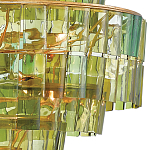 Люстра круглая каскадная Glow of Green Shades зеленое стекло варинант исполнения - 1 | Loft Concept в Краснодаре