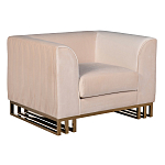 Кресло велюровое бежевое Cubic Silhouette варинант исполнения - 1 | Loft Concept в Краснодаре