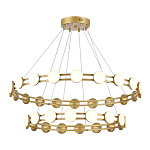 Люстра двухъярусная с круглыми светодиодными источниками света Maxine Light варинант исполнения - 6 | Loft Concept в Краснодаре