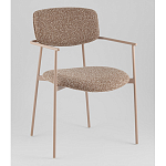 Стул Doe с подклокотниками коричневый варинант исполнения - 1 | Loft Concept в Краснодаре