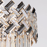 Люстра многоярусная с переплетенными металлическими элементами черного и золотого цвета и прозрачными хрустальными подвесками Empire Chandelier Crystal варинант исполнения - 7 | Loft Concept в Краснодаре