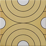 Дизайнерская плитка с узором Диски варинант исполнения - 2 | Loft Concept в Краснодаре