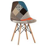 Стул с обивкой в технике пэчворк DSW варинант исполнения - 1 | Loft Concept в Краснодаре