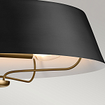 Подвесной светильник с конусовидным металлическим абажуром черного цвета Kichler варинант исполнения - 16 | Loft Concept в Краснодаре