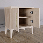 Тумбочка Primo с дверцами шпон Светлый дуб варинант исполнения - 3 | Loft Concept в Краснодаре