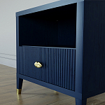 Прикроватная тумбочка с полкой Elsa Dreams Blue варинант исполнения - 3 | Loft Concept в Краснодаре