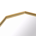 Зеркало золотистое восьмиугольной формы Octagon варинант исполнения - 2 | Loft Concept в Краснодаре