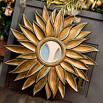 Зеркало-солнце с золотыми с лучами Rays of Peace варинант исполнения - 3 | Loft Concept в Краснодаре