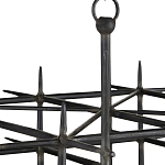 Люстра черная квадратной остроконечной формы Black Square варинант исполнения - 1 | Loft Concept в Краснодаре