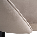 Стул велюровый серо-бежевый Schelde Gray Beige варинант исполнения - 4 | Loft Concept в Краснодаре