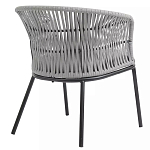 Кресло с декоративным плетением на спинке и подлокотниках Armchair Weaving варинант исполнения - 3 | Loft Concept в Краснодаре