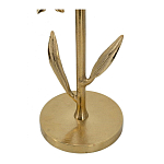 Столик с золотистым основанием в виде цветка и круглой мраморной столешницей Golden Snowdrop варинант исполнения - 4 | Loft Concept в Краснодаре