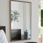 Зеркало прямоугольное в фактурной золотой раме Reflective Fabric варинант исполнения - 6 | Loft Concept в Краснодаре