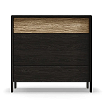 Комод 4 ящика с подсветкой на рельефном фасаде Warm Industrial варинант исполнения - 1 | Loft Concept в Краснодаре