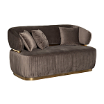 Диван двухместный коричневый Clarisse варинант исполнения - 1 | Loft Concept в Краснодаре
